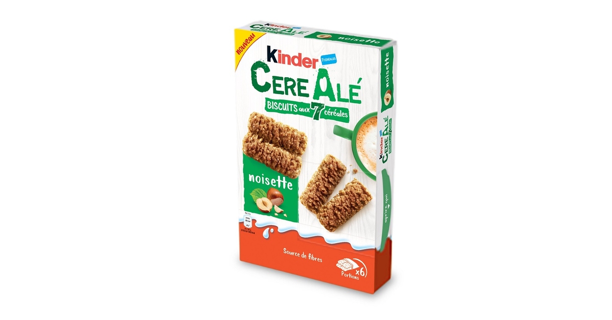 FERRERO BISCUITS 7 CEREALES ET PEPITES NOISETTES CEREALE KINDER Paquet de 204g